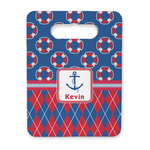 Buoy & Argyle Print Rectangular Trivet with Handle (Personalized)