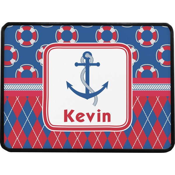 Buoy & Argyle Print Rectangular Car Hitch Cover w/ FRP Insert (Select Size)