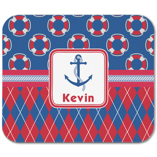 Buoy & Argyle Print Rectangular Mouse Pad - APPROVAL