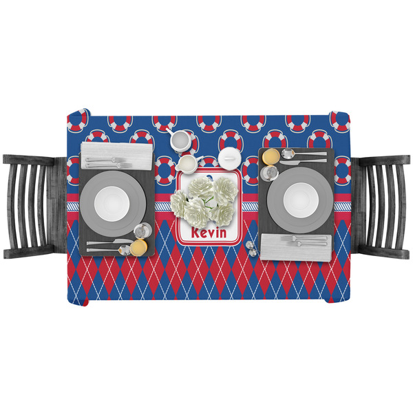 Buoy & Argyle Print Rectangular Tablecloths - LIFESTYLE