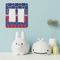 Buoy & Argyle Print Rocker Light Switch Covers - Double - IN CONTEXT