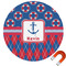 Buoy & Argyle Print Car Magnet (Personalized)