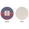 Buoy & Argyle Print Round Linen Placemats - APPROVAL (single sided)