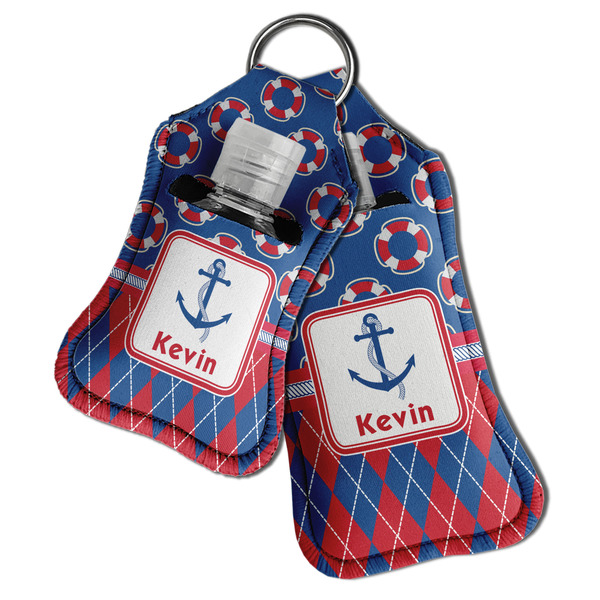 Buoy & Argyle Print Sanitizer Holder Keychain - Both in Case (PARENT)
