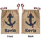 Buoy & Argyle Print Santa Sack - Front & Back (Personalized)