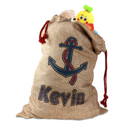 Buoy & Argyle Print Santa Sack (Personalized)