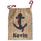Buoy & Argyle Print Santa Sack - Front (Personalized)
