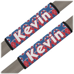 Buoy & Argyle Print Seat Belt Covers (Set of 2) (Personalized)
