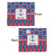 Buoy & Argyle Print Security Blanket - Front & Back View
