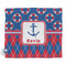 Buoy & Argyle Print Security Blanket - Front View