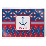 Buoy & Argyle Print Serving Tray (Personalized)