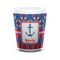 Buoy & Argyle Print Ceramic Shot Glass - 1.5 oz - White - Set of 4 (Personalized)