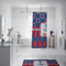 Buoy & Argyle Print Shower Curtain - Custom Size