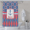 Buoy & Argyle Print Shower Curtain Lifestyle