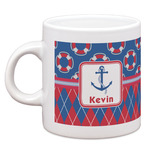 Buoy & Argyle Print Espresso Cup (Personalized)