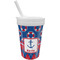 Buoy & Argyle Print Sippy Cup with Straw (Personalized)