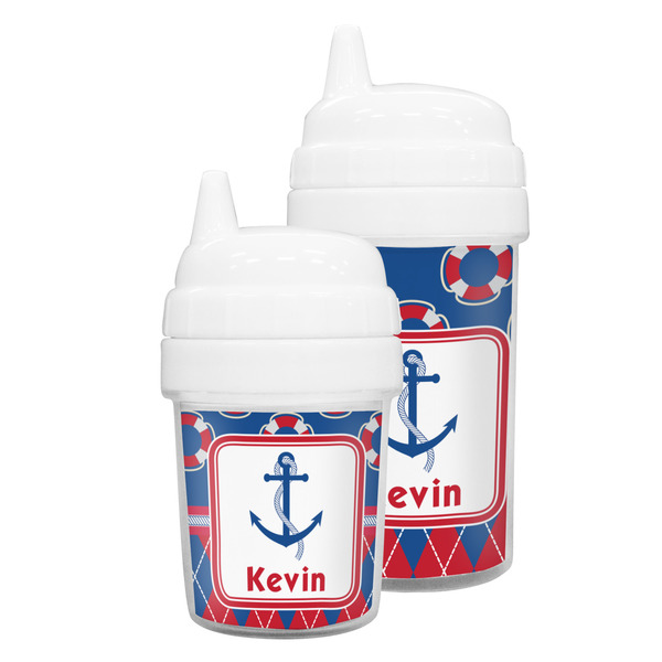 Buoy & Argyle Print Sippy Cups
