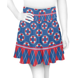 Buoy & Argyle Print Skater Skirt - X Small