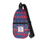 Buoy & Argyle Print Sling Bag (Personalized)