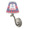 Buoy & Argyle Print Small Chandelier Lamp - LIFESTYLE (on wall lamp)