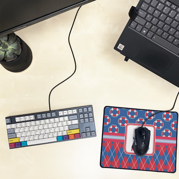 Buoy & Argyle Print Small Gaming Mats - LIFESTYLE