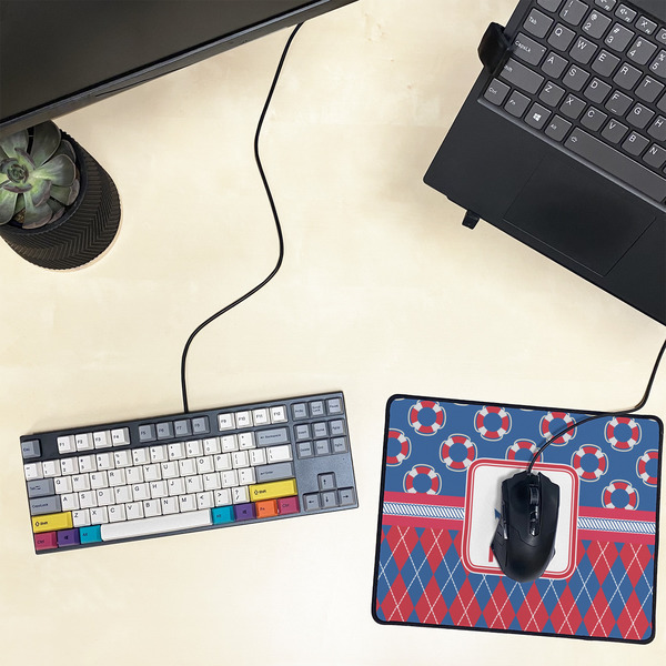 Buoy & Argyle Print Small Gaming Mats - LIFESTYLE