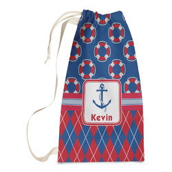 Buoy & Argyle Print Laundry Bags - Small (Personalized)