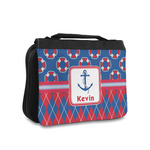 Buoy & Argyle Print Toiletry Bag - Small (Personalized)