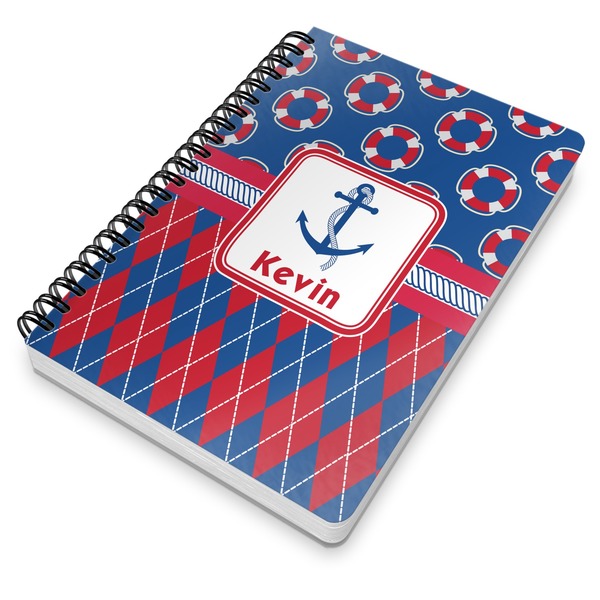 Buoy & Argyle Print Spiral Journal 7 x 10 - Main
