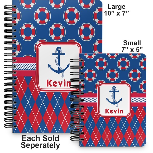 Buoy & Argyle Print Spiral Journal - Comparison