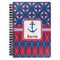 Buoy & Argyle Print Spiral Journal Large - Front View