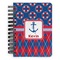Buoy & Argyle Print Spiral Journal Small - Front View