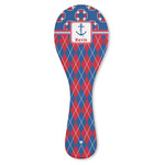 Buoy & Argyle Print Ceramic Spoon Rest (Personalized)