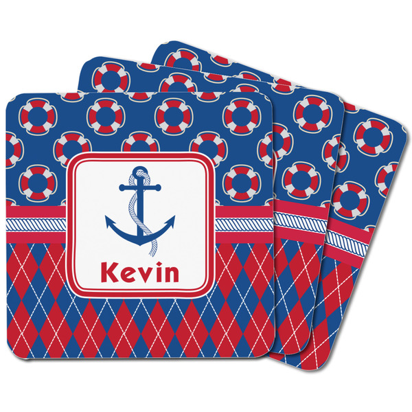 Buoy & Argyle Print Square Fridge Magnet - MAIN