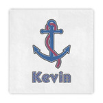 Buoy & Argyle Print Standard Decorative Napkins (Personalized)