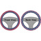 Buoy & Argyle Print Steering Wheel Cover- Front and Back