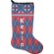 Buoy & Argyle Print Holiday Stocking - Single-Sided - Neoprene (Personalized)