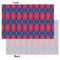Buoy & Argyle Print Tissue Paper - Heavyweight - Small - Front & Back