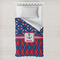 Buoy & Argyle Print Toddler Duvet Cover w/ Name or Text