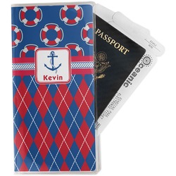 Buoy & Argyle Print Travel Document Holder