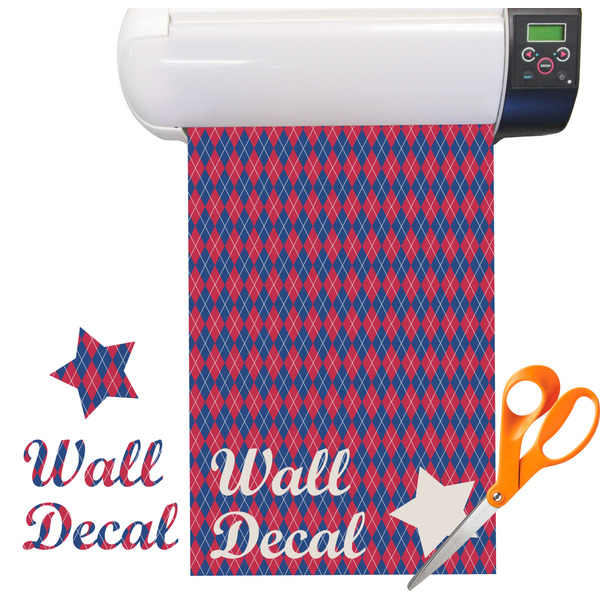 Custom Buoy & Argyle Print Vinyl Sheet (Re-position-able)