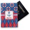 Buoy & Argyle Print Vinyl Passport Holder (Personalized)