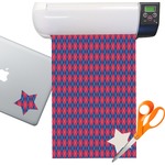 Buoy & Argyle Print Sticker Vinyl Sheet (Permanent)