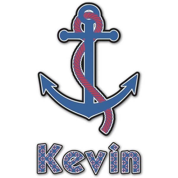 Custom Buoy & Argyle Print Graphic Decal - Small (Personalized)