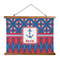Buoy & Argyle Print Wall Hanging Tapestry - Wide (Personalized)