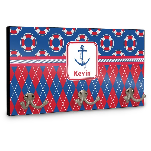 Buoy & Argyle Print Coat Hanger Main