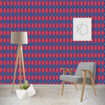Buoy & Argyle Print Wallpaper & Surface Covering (Water Activated - Removable)