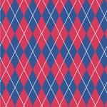 Buoy & Argyle Print Wallpaper & Surface Covering (Water Activated 24"x 24" Sample)