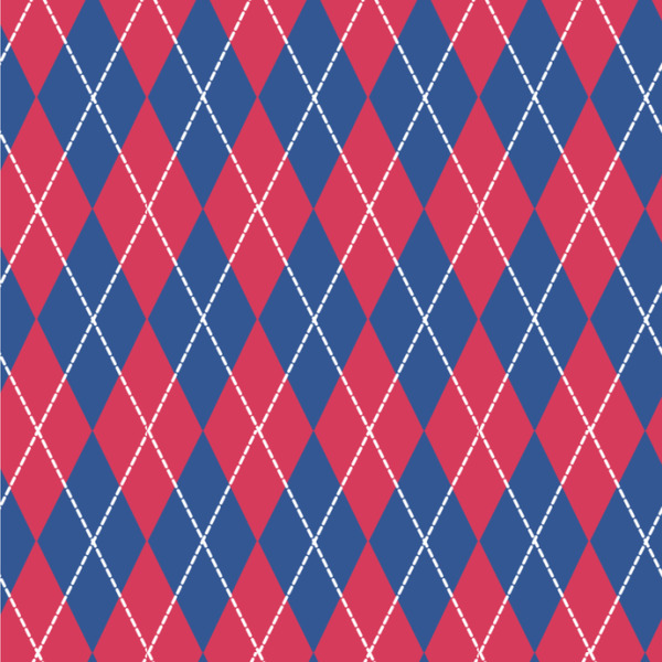 Custom Buoy & Argyle Print Wallpaper & Surface Covering (Water Activated 24"x 24" Sample)