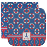 Buoy & Argyle Print Facecloth / Wash Cloth (Personalized)
